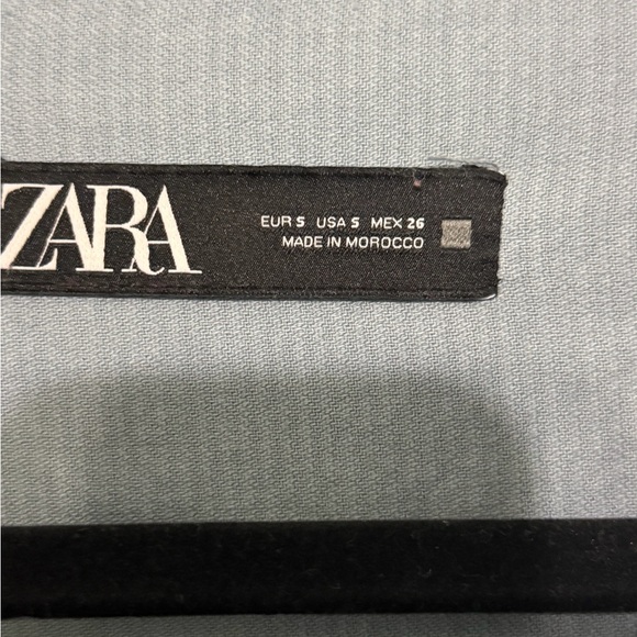 Zara Blue Gray Corduroy Overshirt Jacket Button Front Shacket Size S - Picture 4 of 6